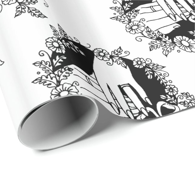 Presente Mãos Em Papel De Invasão De Casamento De Casamento (Ponta do rolo)