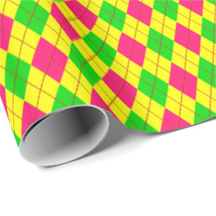 Presente Meninos Loucos Cores 06 Argyle Papel de Embraiagem