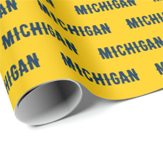 Presente Michigan Milho e Papel Azul de Embalagem