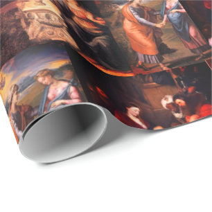 Presente Mistérios Joyful Papel de Moldagem de Natal