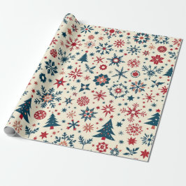 Presente Moldagem de Natal - Cores de Vintagem de Papel