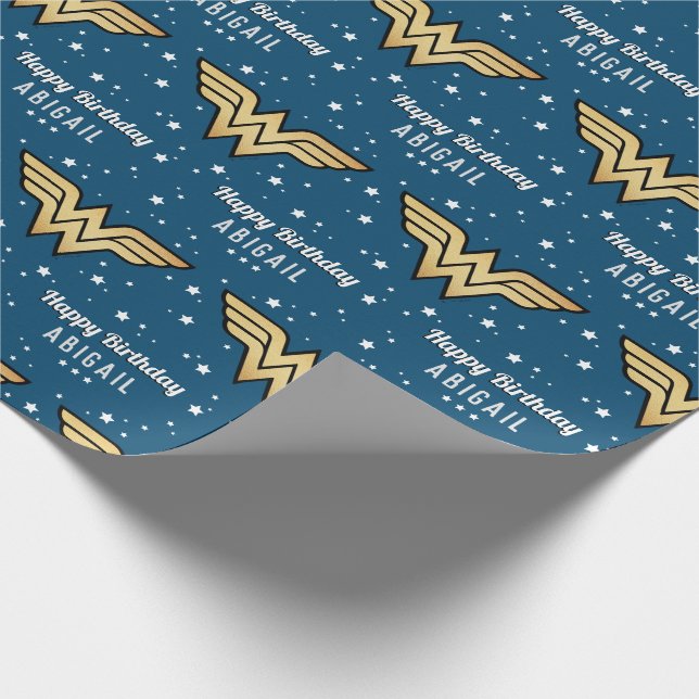 Presente Mulher Maravilha | Papel de Acondicionamento Feliz (Ponta)