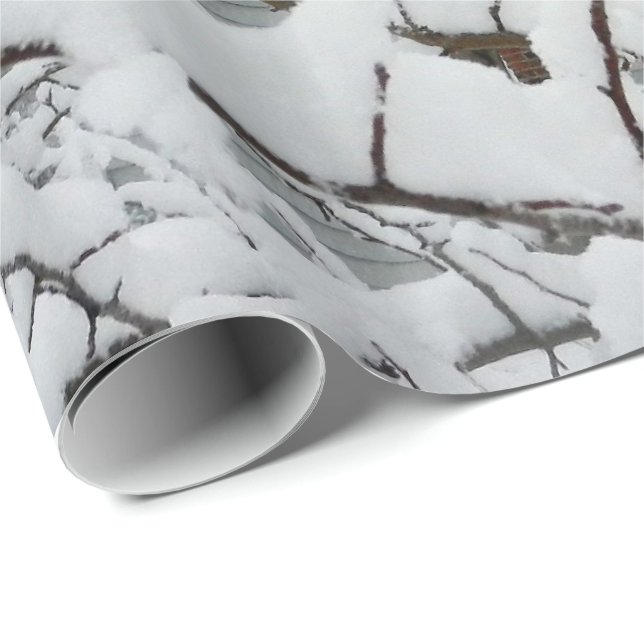 Presente NEVE no papel de envolvimento dos RAMOS (Ponta do rolo)