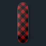 Presente no skate de verificação de Xadrez do Buff<br><div class="desc">Xadrez Preta e Vermelha Verificada</div>