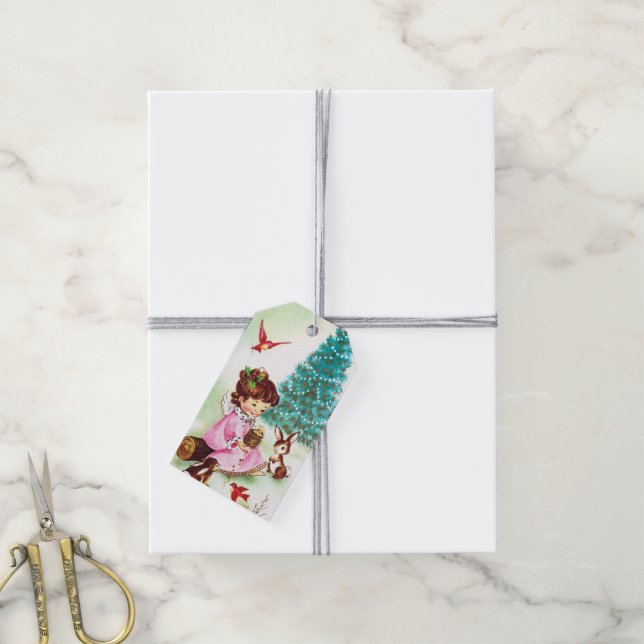 Presente Nome de etiqueta para adicionar a festa do Anjo Re (Com cordão)