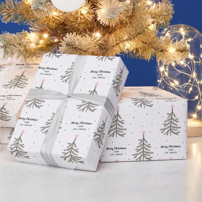 Presente Nome personalizado e papel de saudação de natal (Feriados)