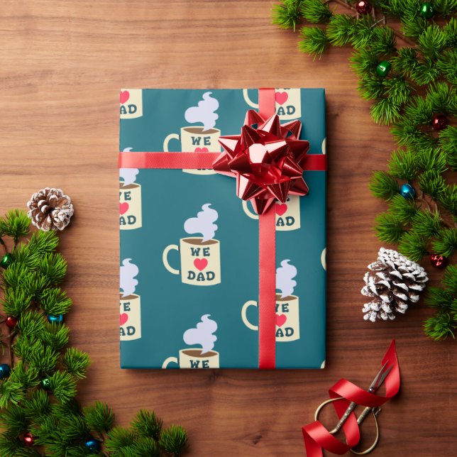 Presente Nós Adoramos Papel De Moldagem De Pai (Presente de Natal)