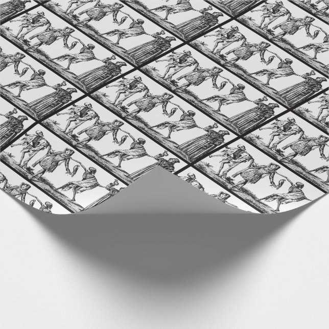 Presente "Nós dançamos com papel de envolvimento do praga (Ponta)