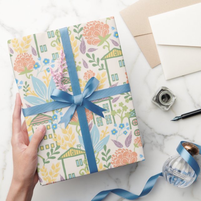Presente Novo papel de empacotamento doméstico (Presentear)