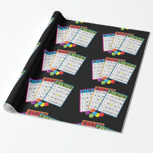 Presente O Bingo carda o papel de envolvimento lustroso