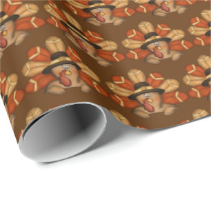 Presente O dia de acção de graças telhou o papel de