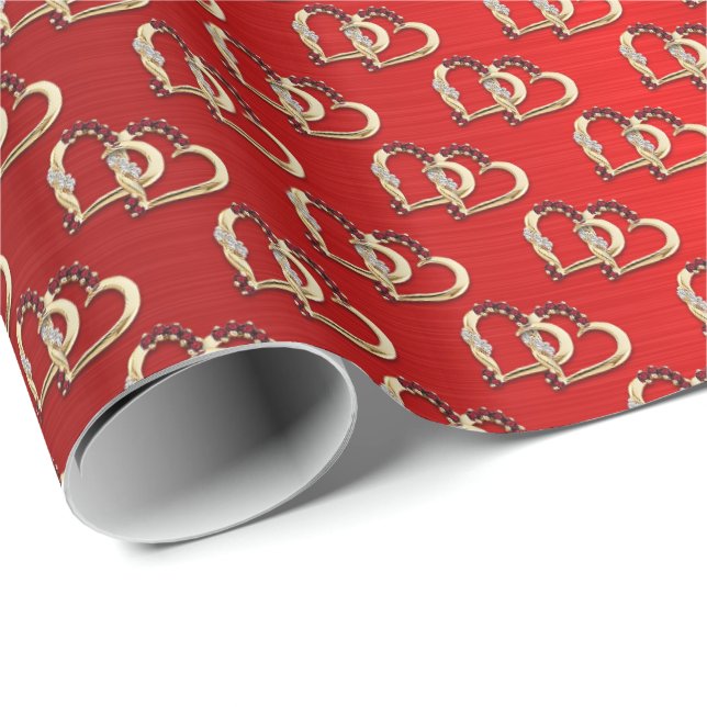 Presente O Elegante Chic Glossy Amplia Papel de Enrolamento (Ponta do rolo)