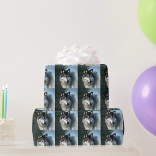 Presente O Lobo Árctico Sem Coro, Papel De Molho