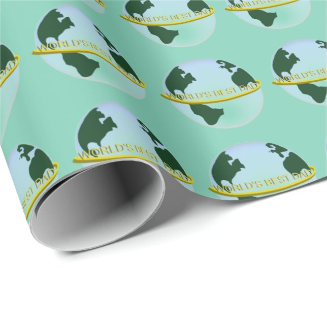 Presente O melhor papel de enrolamento do Pai do mundo (Ponta do rolo)