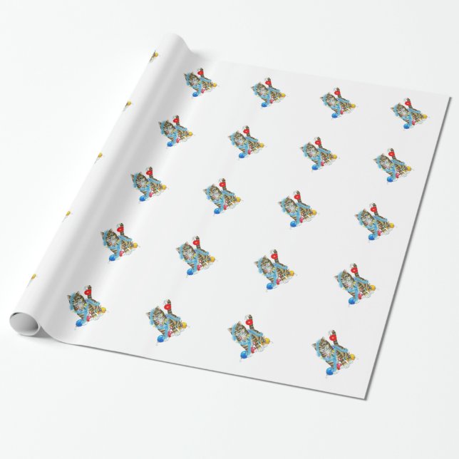 PRESENTE O PAPEL DE ENVOLVIMENTO DECOROU O GATINHO (Desenrolado)