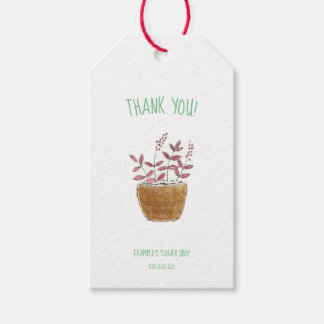 Presente Obrigado! Etiqueta para compro florista, florista