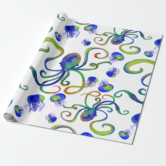 Presente OctoJelly Sea Creature - Papel de moldagem persona (Desenrolado)
