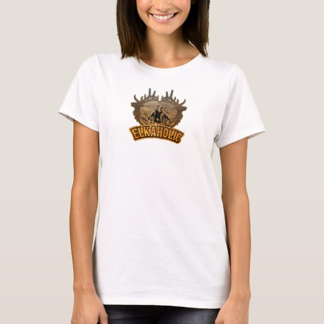 Presente ou t-shirt de elkaholic fêmeas (Frente)