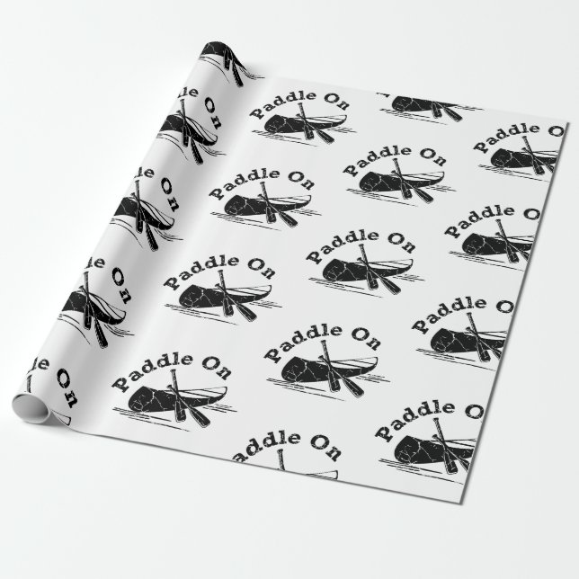 Presente Paddle em relevo no Design - Papel de enrolamento  (Desenrolado)