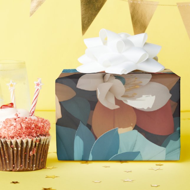 Presente Padrão Floral 15 | Papel de enrolamento (Festa de aniversário)