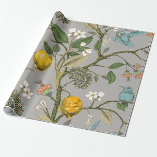 Presente Padrão floral sem soldadura. Papel de embalagem bo