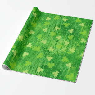 Presente Padrão Shamrock - Vestido Irlandês - Papel De En