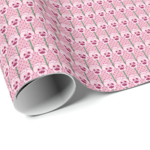 Presente Pancas cor-de-rosa - padrão de papel de parede ret