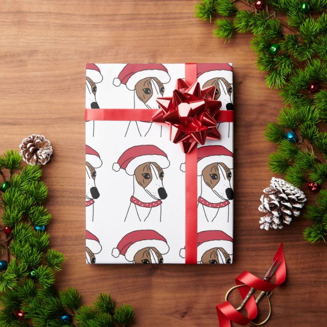 Presente Papais noeis chicotes Cachorro de Natal Papel embr (Presente de Natal)