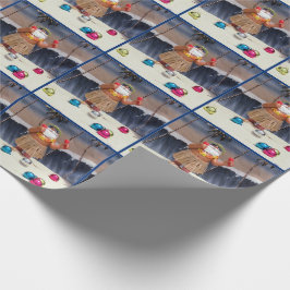 Presente Papais noeis de festas de praia - Papel de moldage