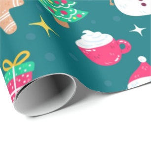 Presente Papais noeis de Natal e Papel de Moldagem para Ami