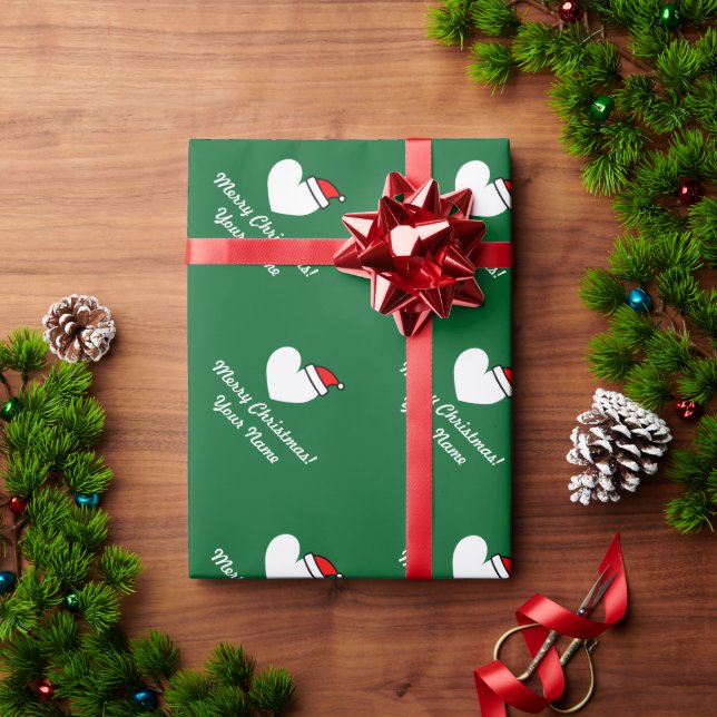 Presente Papais noeis de Natal personalizadas papel de embr (Presente de Natal)