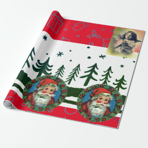 Presente PAPAIS NOEIS DE NATAL RETRO E Papel de moldagem AN
