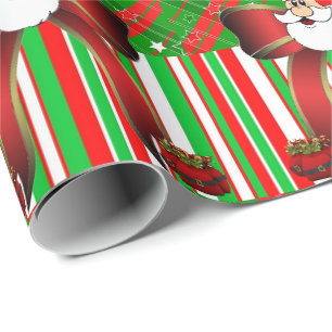 Presente Papais noeis de Papel de Moldagem de Natal