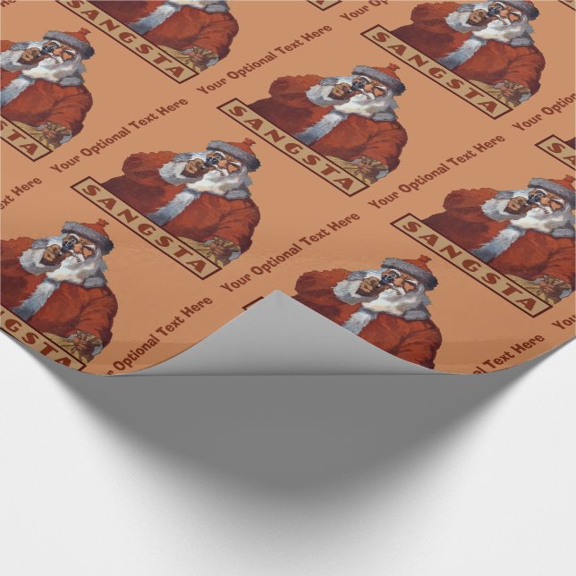 Presente Papais noeis Gangsta papel de empacotamento person (Ponta)