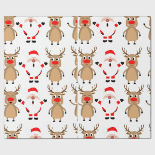 Presente Papais noeis Papel de Moldagem de Natal