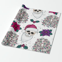 Presente Papais noeis Papel de moldagem de natal em crânio