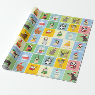 Presente Papel Adorável De Embalagem De Animais De Natal