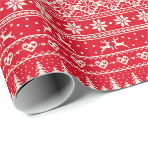 Presente Papel alpino de creme do teste padrão da ligaçã