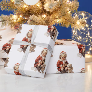 Presente Papel Antiguo de Moldagem de Natal para Crianças