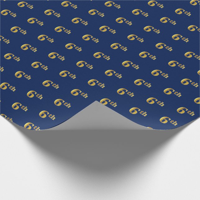Presente Papel Azul, Faux Dourado 6 (Sexto) de Encapsulamen (Ponta)