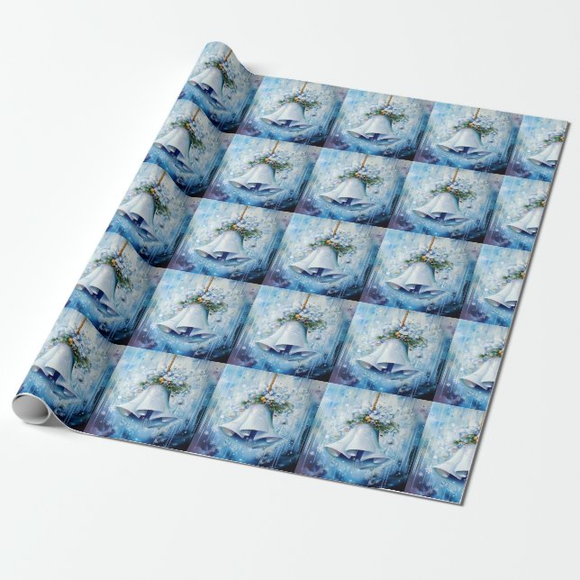 Presente Papel azul para enrolamento de inverno (Desenrolado)