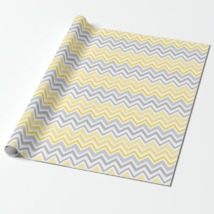 Presente Papel bonito Amarelo e Cinza de moldagem