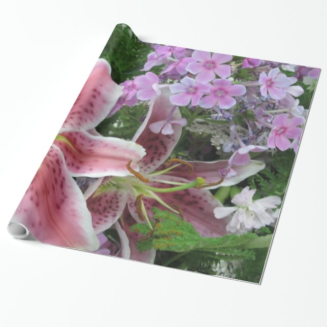 Presente Papel bonito para enrolamento de flores (Desenrolado)