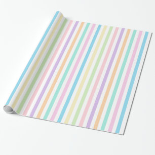 Presente Papel bonito para enrolamento de tiras verticais d