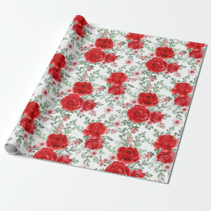 Presente Papel bonito para moldagem de padrão floral