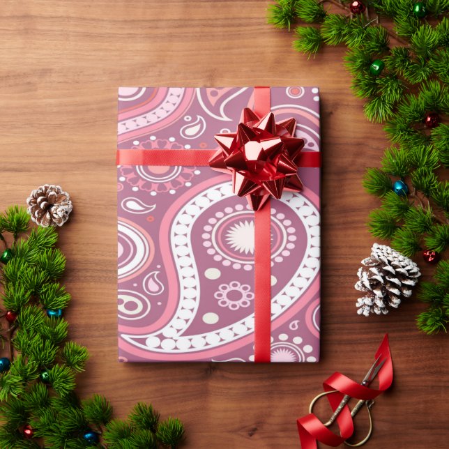 Presente Papel bonito para moldagem de papel rosa (Presente de Natal)