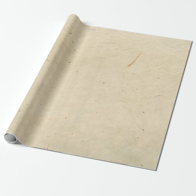 Presente Papel branco de cinza feito à mão (Desenrolado)