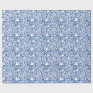 Presente Papel branco de enrolamento de flocos de neve