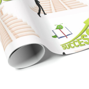 Presente Papel brilhante de embrulho para o sucesso das mul