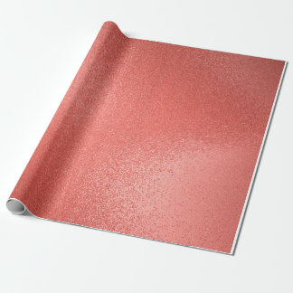 Presente Papel brilhante de enrolamento Dourado do Rosa